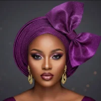Side Bow Autogele Headgear | Round Pleated